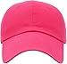 KB-LOW HPK Classic Cotton Dad Hat Adjustable Plain Cap. Polo Style Low Profile (Unstructured) (Classic) Hot Pink Adjustable