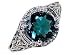 MAIHAO Noble Women 925 Silver Sapphire Gemstone Ring Wedding Bridal Jewelry Green Topaz Gemstone Ring Size 6-10 (US Code 9)