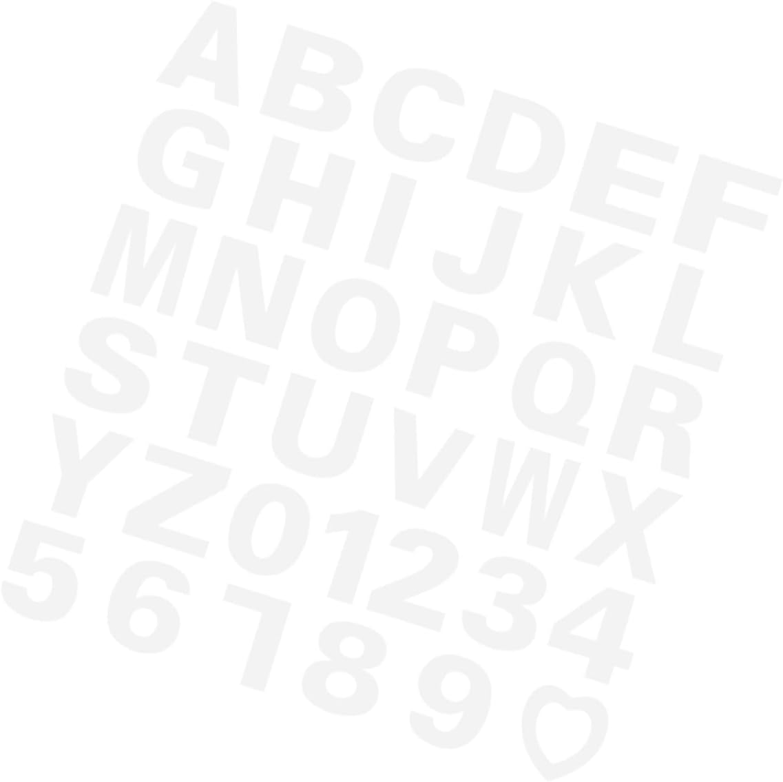 Garneck 37pcs Alphabet Number Heart Cake Stencils Baking Tools for Unique Cake Decorating for Birthdays Weddings Anniversaries