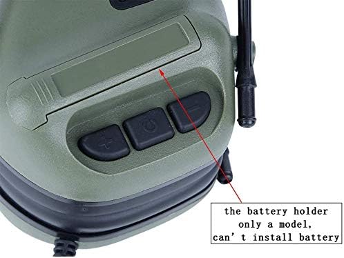 ATAIRSOFT Tactical Headset Wargame Airsoft Hunting Headphone Without Noise Cancellation Function (OD Green) - Image 9