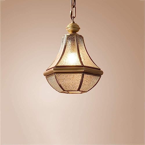Lustre de restaurant en cuivre E27 avec suspension ajustable