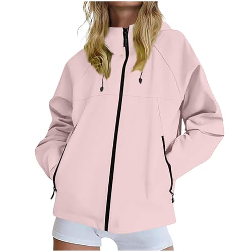 Chaqueta cortavientos para mujer casual para paseos y lluvia
