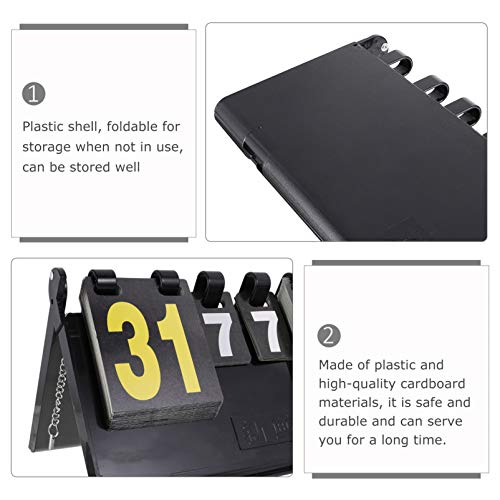 FAVOMOTO Tabela de Pontuação Flip Indoor Outdoor Placar para Basquete Futebol Beisebol Vôlei Tênis T