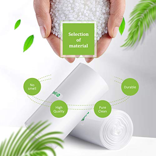Image of 2 Gallon 180 Counts Small Trash Bags Garbage Bags by RayPard, fit 6-7.5 Liter Waste Basket, 1.8-2 Gal Strong Trash Can Liners for Home Office Kitchen Bathroom Bedroom, Clear