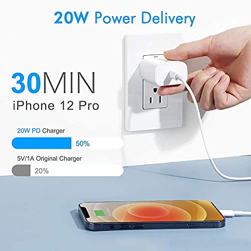 Image of Original 20W for iPhone 14 /14 Plus /14 Pro /14 Pro Max | Fast Charger & Cable (White)