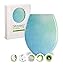 Produktbild SITZPLATZ® WC-Sitz mit Absenkautomatik, buntes Dekor Farbig, antibakterieller Duroplast Toilettensitz, Fast-Fix Schnellbefestigung, Standard O Form universal, Farbverlauf WC Deckel Hellblau, 40681 9