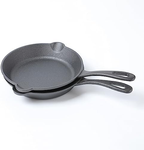 Amazon.com: Member's Mark 2-Piece Enamel Cast Iron Skillet Set (Cast ...