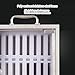 OVOGGPAN Stainless Steel Cell Phone Locker for Classroom valuables Locker Desktop Mobile Phone Organizer Wall-Mounted Cell Phone Locker Box Cell Phone Holder Storage Cabinet(21.5x19x25cm-12Slots)