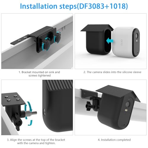 Support de gouttière caméra Arlo Essential XL 2e génération support de fixation