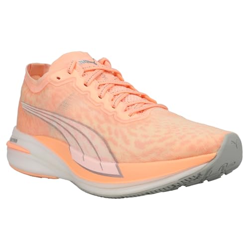 PUMA Womens Deviate Nitro Wildwash Running Sneakers Shoes - Orange - Size 8 M2