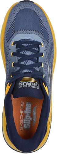 Skechers - Mens Max Cushioning Arch Fit 2.0 - Cool Core Slip On Shoes, Color Navy/Orange, Size: 10 XW US2
