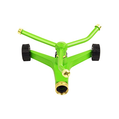Greenworks GS2409 Wheeled Base 3 Arm Metal Sprinkler