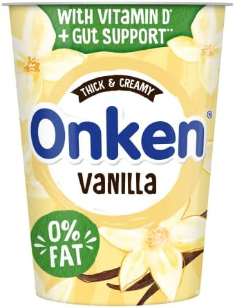 Onken Fat Free Vanilla Yogurt, 450g