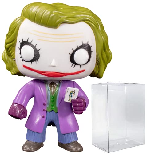 DC Heroes: Batman The Dark Knight Movie - Figura de vinilo de Joker Funko Pop (con funda protectora...