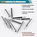 10 Pcs 900M Soldering Iron Tips, Replacement Soldering Tips, Compatible with HAKKO, Atten, Quick, Aoyue, Yihua, Vastar, and Major (Silver)