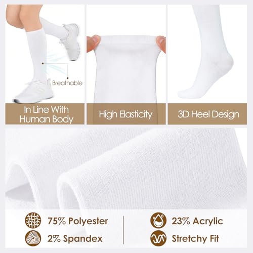 Image of American Trends Womens Athletic Knee High Socks Outdoor Sport Thigh High Stockings Casual Stripes Tube Socks
