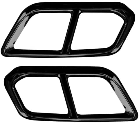 for Honda CRV 2023-2026 Steel Black Exhaust Muffler Decorative Cover Trim, 2 Pieces Car Accessories