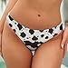 XUTSAKDCJ Womens Underwear No Show V Waisted Seamless Thongs Breathable Cow Print Panties Fashion G-string