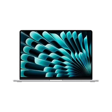 Apple 2024 MacBook Air (de 15 polegadas, Chip M3 da Apple com CPU de oito núcleos e GPU de dez núcleos, 16GB Memória unificada, de 512 GB) - Prateado