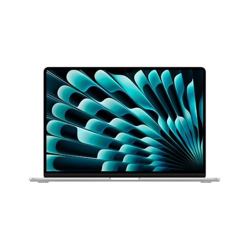 Apple 2024 MacBook Air (de 15 polegadas, Processador M3 da Apple com CPU 8‑core e GPU 10‑core, 16GB Memória unificada, 256 GB) - Prateado