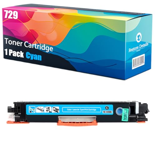Compatible for Canon 729 Toner Cartridge i-SENSYS LBP-7010C LBP-7018C Printers, High Yield 1200 Pages, Unleash High-Definition Printing (Cyan)