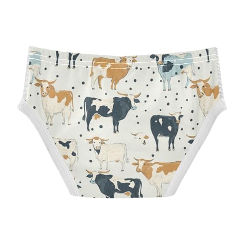 Wusikd Cows Polka Boys' Underwear Cotton Funny Boys Briefs Soft Toddler Underwear 2T2