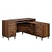 Sauder 421120 Clifford Place Reversible L-Shaped Desk, Grand Walnut Finish