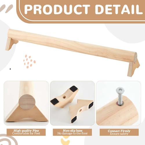 Silipull 40 Inches Beech Wood Balance Beam for Home Use Sensory Wood Gymnastics Beam for all ages to Enhance Balance, Ankle Foot Strength, Flexibility and Plantar Fasciitis Relief - Thumbnail 5