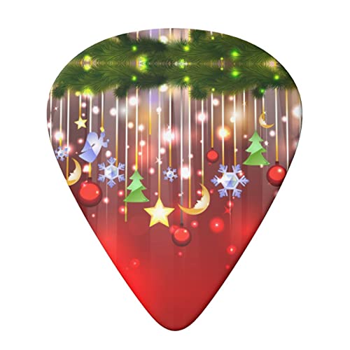 Lot de 6 médiators Merry Christmas pour guitare acoustique, guitare électrique, basse, ukulélé – fins, moyens et épais. - Les Beatles, Paul McCartney, John Lennon, RIngo Starr, George Harrison Lot de 6 médiators Merry Christmas pour guitare acoustique, guitare électrique, basse, ukulélé - fins, moyens et épais. – Image 4