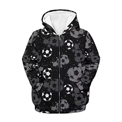Image of Coloranimal Unisex Girls Boys Long Sleeve Casual Hoodies & Sweatshirts Tops Kids Zip Up Jacket Coat Age 6-16 Year