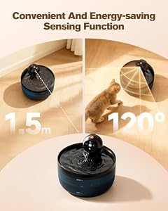 Cat Water Fountain Wireless Cordless: Cat Fountain Battery Operated — photo 4 of 6