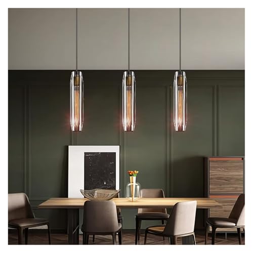 Lampe suspendue en cristal LED salle à manger et salon moderne créative