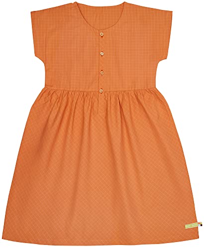Robe décontractée fille loud proud en carreaux fins de coton bio