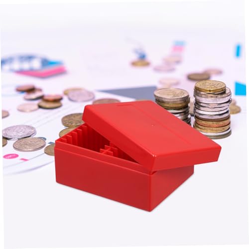 Caja plástica para almacenar monedas multifuncional miniatura 4