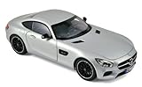 Einfach auszustellen Norev Mercedes AMG GT 2015 Modellauto, Maßstab 1 : 18 Maßstab, silberfarben
