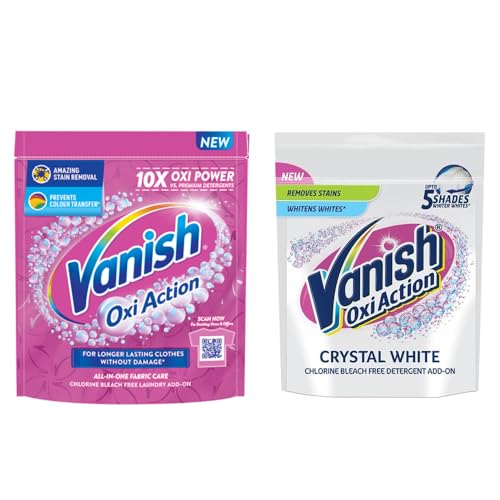 Vanish Crystal White 400 gm + 400 gm, Fabric Whitener |Detergent Add-on Powder | Stain Remover |Whites like new | Suitable with all Washing Detergent Powders and Liquids | Chlorine Bleach Free (B0CBKF7GBZ) Amazon Price History, Amazon Price Tracker