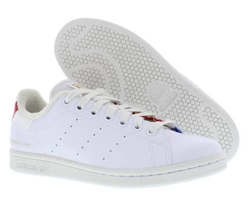 Image of adidas Stan Smith Mens Shoes Size 5.5, Color: White /White /Red