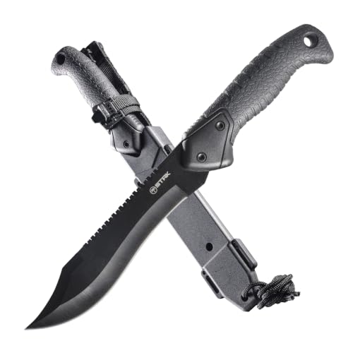 STAK 11801 13" Survival Knife with Serrated Edge & Quick Release Sheath