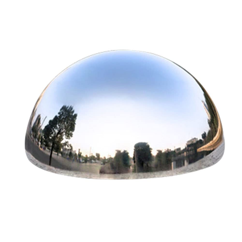 Bola de Media Mirada, Bolas pulidas de Espejo de 6 Piezas, Bola de Mirada de Acero Inoxidable Suave y Hueco, Globos Decorativos de Bricolaje Reflectantes para la decoración del jardín