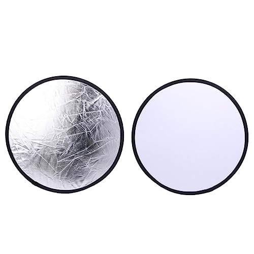 Balacoo 2pcs Reflector Soft Light Board 30cm Silver White for Macro and Still-Life