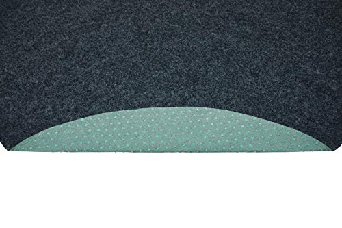 andiamo Kunstgrasveld, groen, duurzaam grastapijt met drainage knoppen, kleur: antraciet, maat: Ø 195 cm - Afbeelding 6