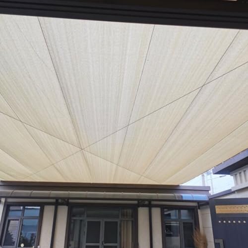 Filet d'ombrage haute densité beige 4x6m résistant au temps