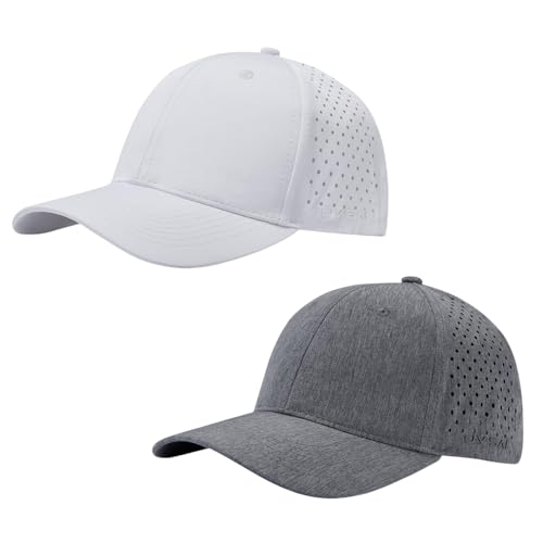 Image of UPF 50+ Performance Water Resistant Baseball Cap Lightweight Breathable Hat Golf Running Boat Hiking for Men Women