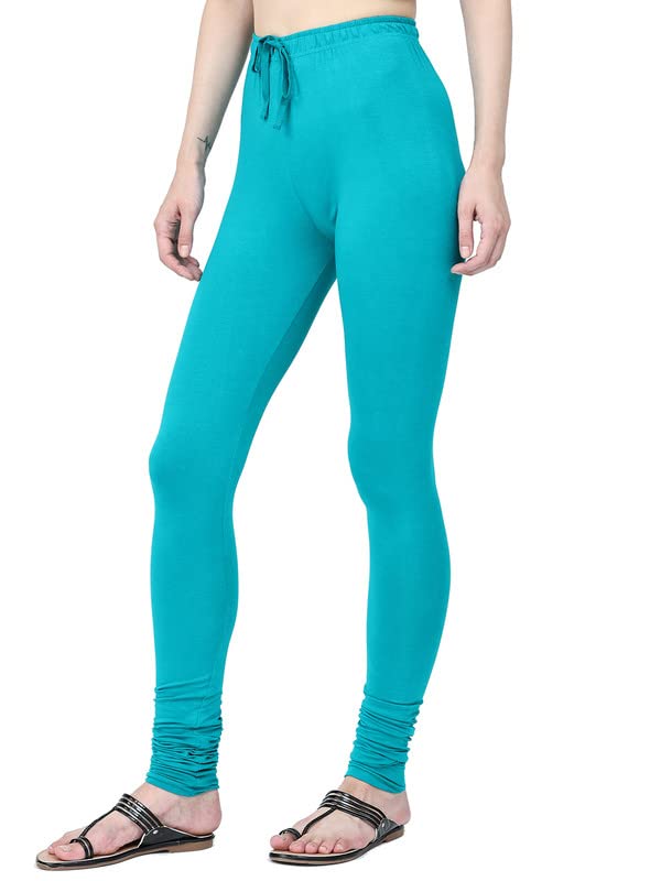 Image of Robinbosky Cotton Churidhar Leggings for Women - Stylish, Stretchable & Flattering Fit for All-Day Comfort