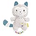 FEHN 057140 Rasselring Katze / Greifling zum Rasseln, Quietschen, Fühlen, Spielen mit kuschelweichem Stoff-Tier – ein treuer Begleiter für Babys und Kleinkinder ab 0+ Monaten