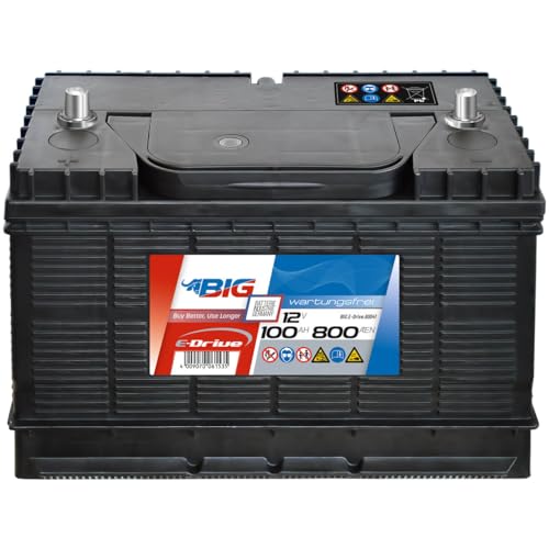 BIG E-Drive 60041 12V 100Ah 800A/EN Traktionsbatterie...