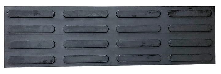 Bande de guidage podotactile - caoutchouc noir