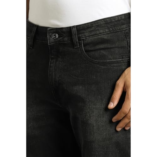 Image of Louis Philippe Men's Smart Fit Stretch Fabric for Comfort Premium Wash Aesthetic Authentic Twill and Durable Jeans