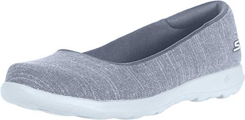 Skechers Women's Go Walk Lite-136001 Ballet Flat, Grey, 6.5 by Skechers - Used condition - Image 4