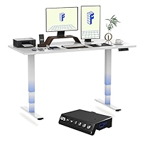 FLEXISPOT E6 Max Dual Motor 3 Stages Standing Desk Height Adjustable Electric Stand Up Desk Frame Only White Tamano 3 Stage Pro Leg Color White Frame&pid=mtfkzwm2mj - View #6
